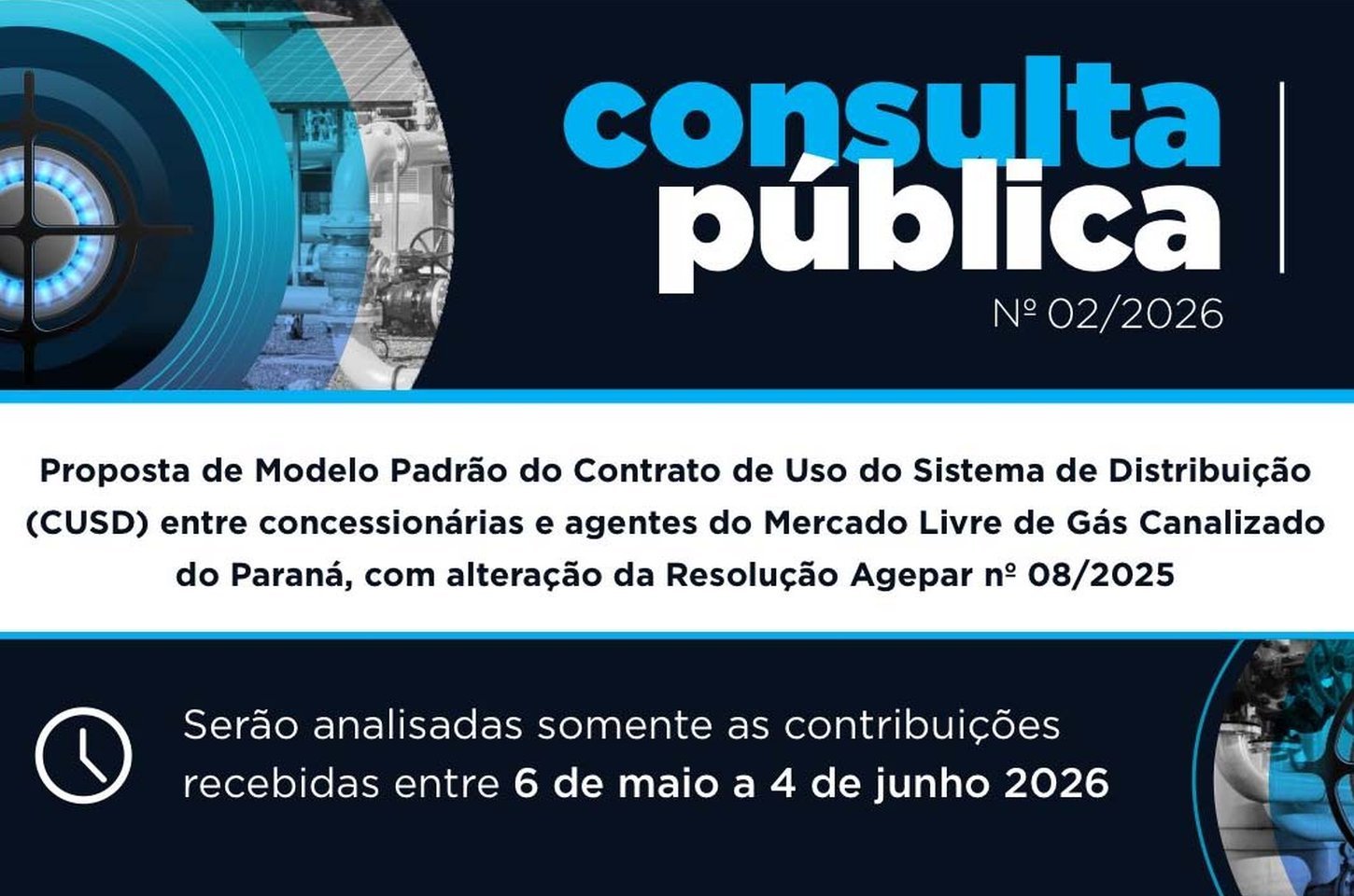 Agepar abre consulta pública para padronizar contrato de mercado livre de gás no Paraná