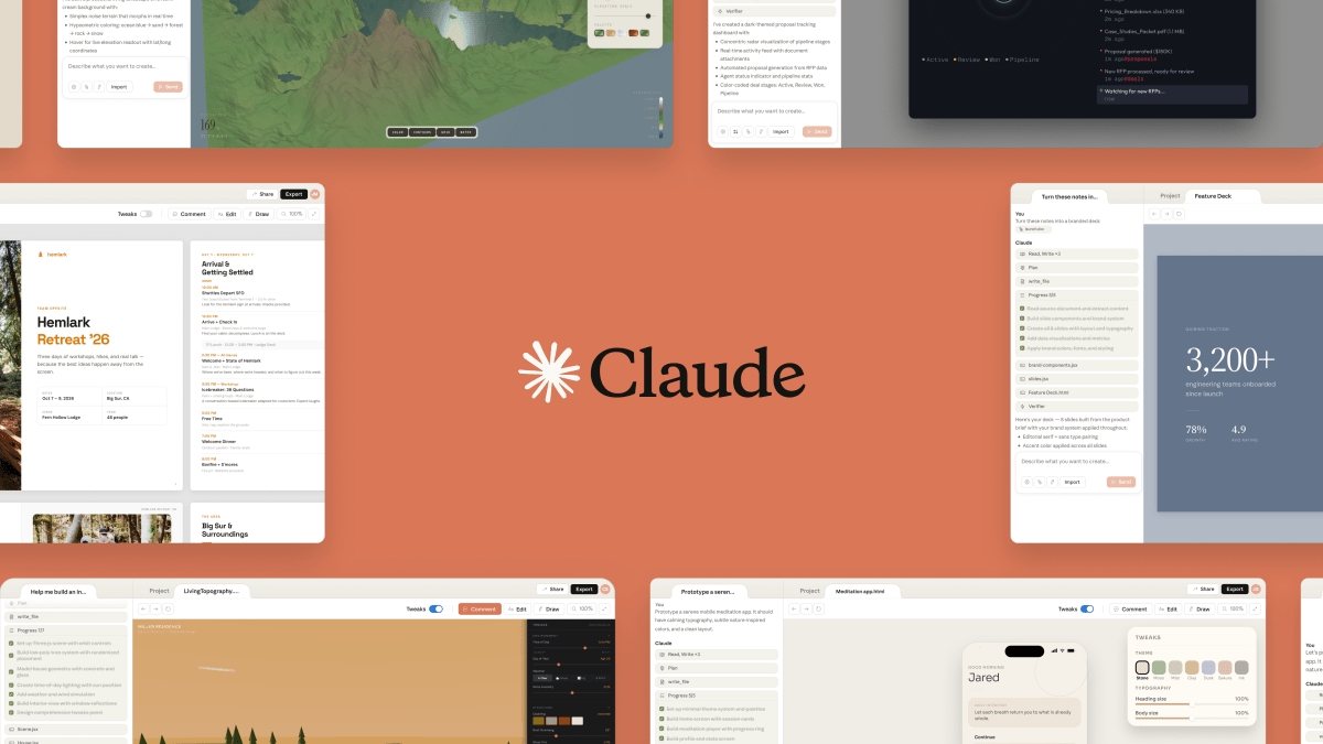 Anthropic lança Claude Design: IA gera protótipos visuais a partir de descrições