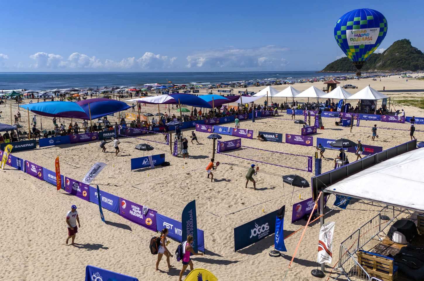 Beach tennis de alto nível movimenta o litoral paranaense
