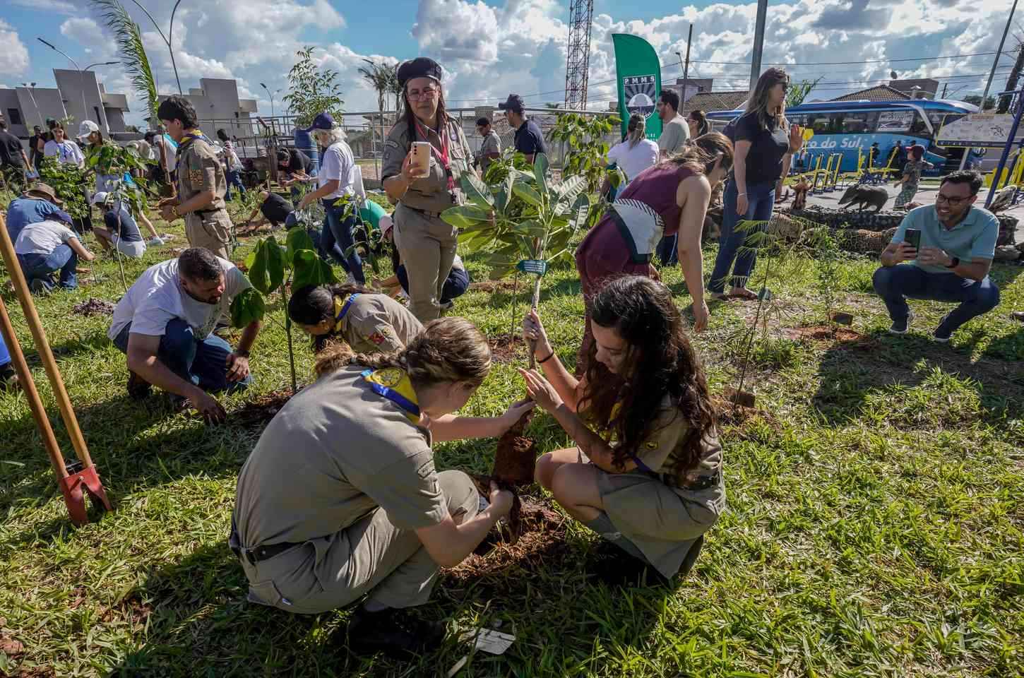 Bosque da COP15 é plantado em Campo Grande como legado da conferência