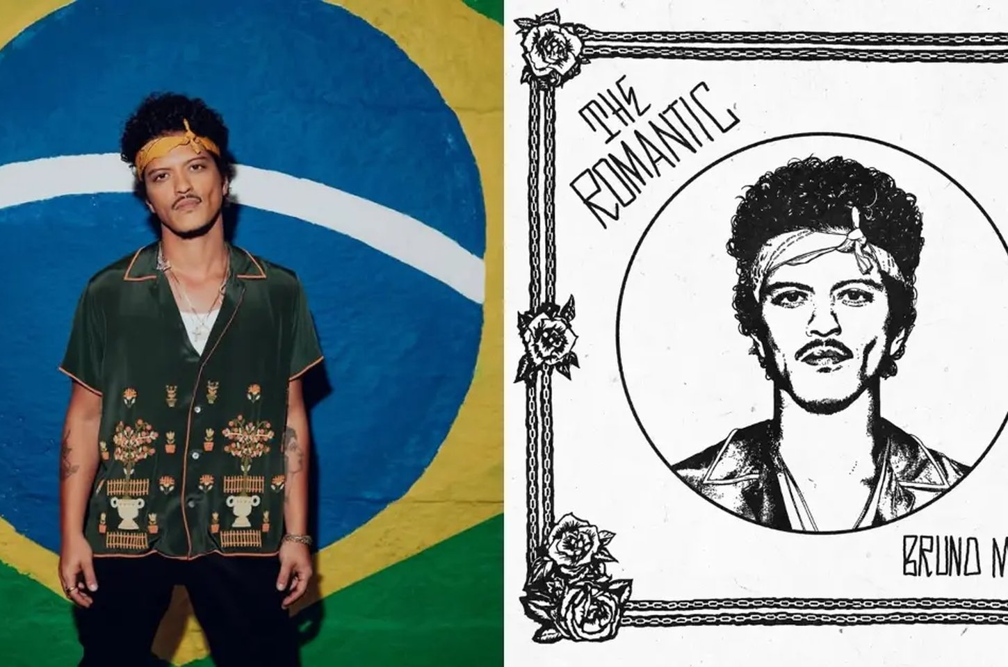 Bruno Mars anuncia novo álbum 'The Romantic' com capa feita no Brasil