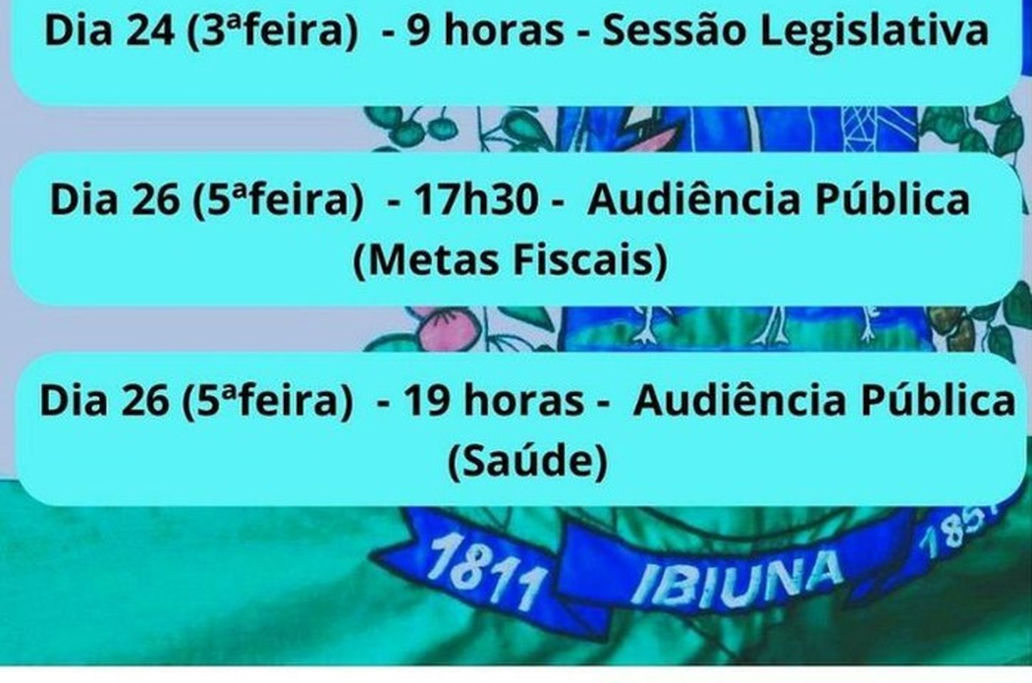 Câmara de Ibiúna convoca para duas Audiências Públicas sobre orçamento e saúde