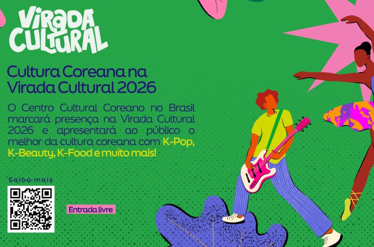 Centro Cultural Coreano leva K-pop e K-beauty à Virada Cultural de São Paulo