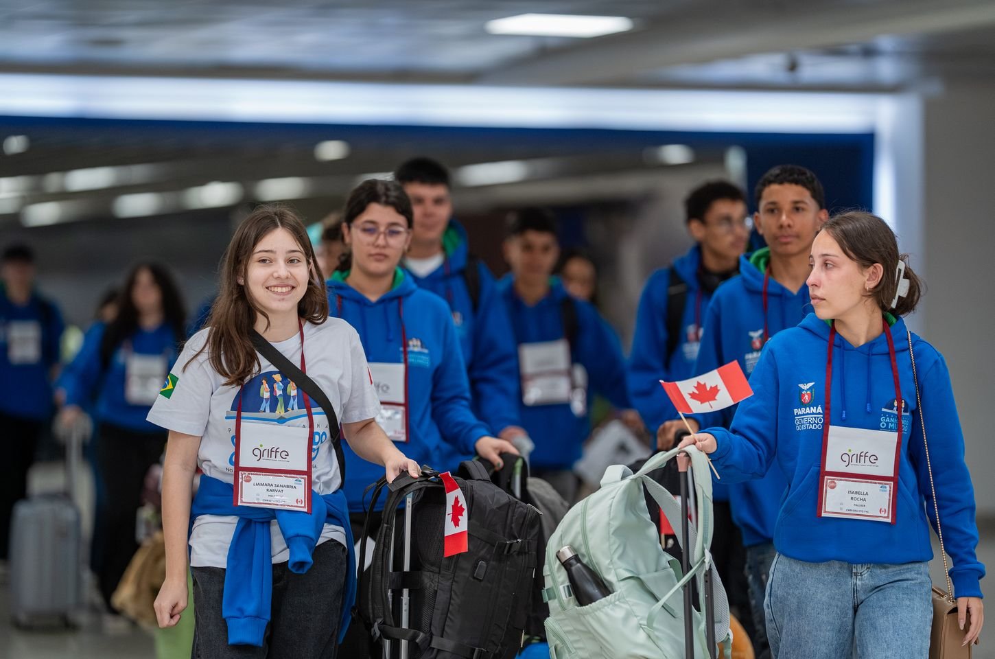 Estudantes paranaenses embarcam para intercâmbio no Canadá pelo Ganhando o Mundo