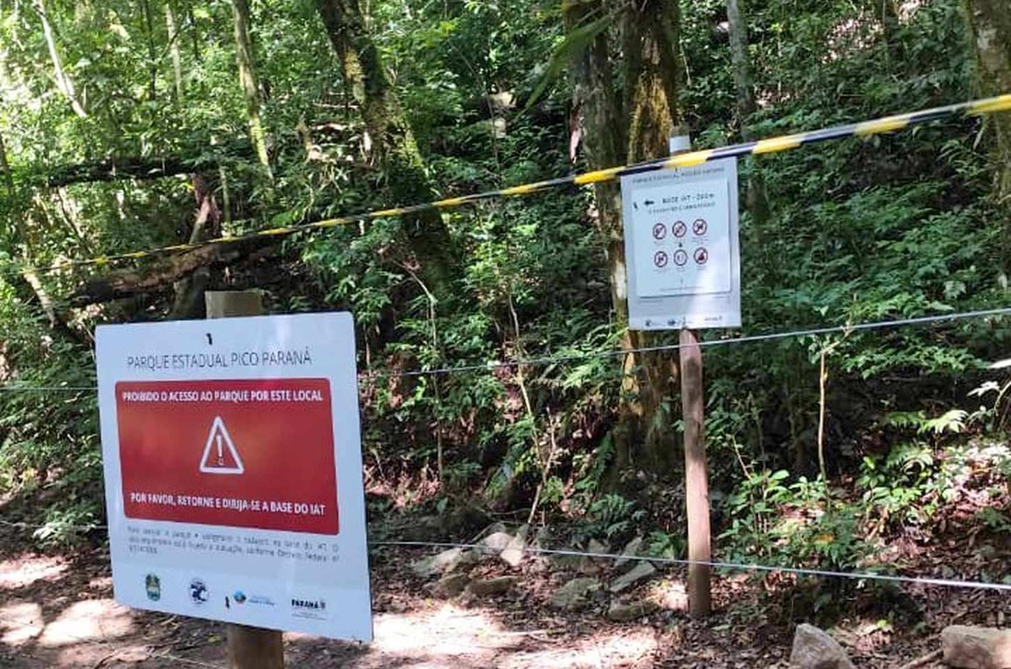 Fiscalização multa visitantes que burlaram regras no Parque Pico Paraná