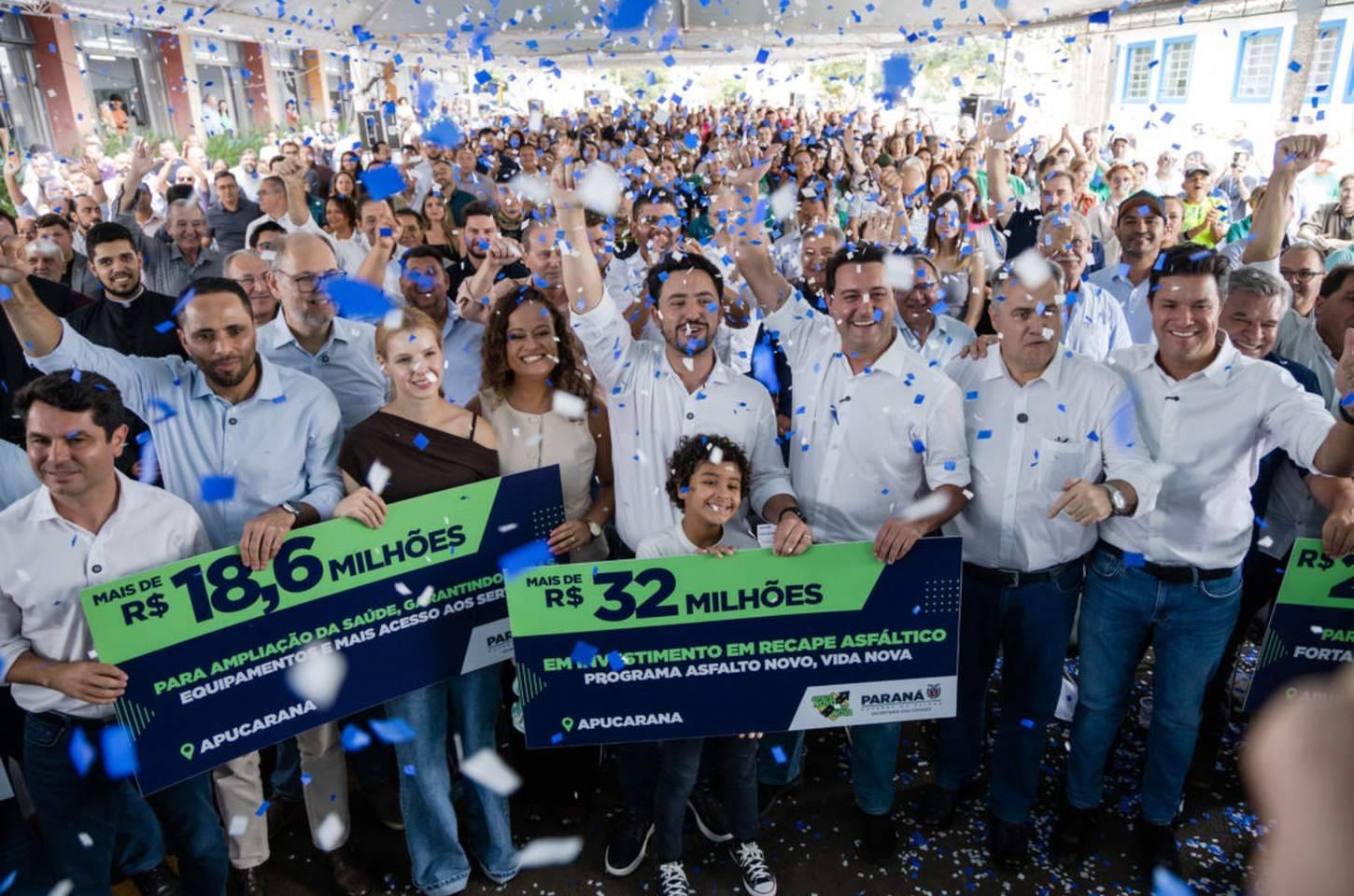 Governador anuncia mais de R$ 1 bilhão em investimentos para Apucarana