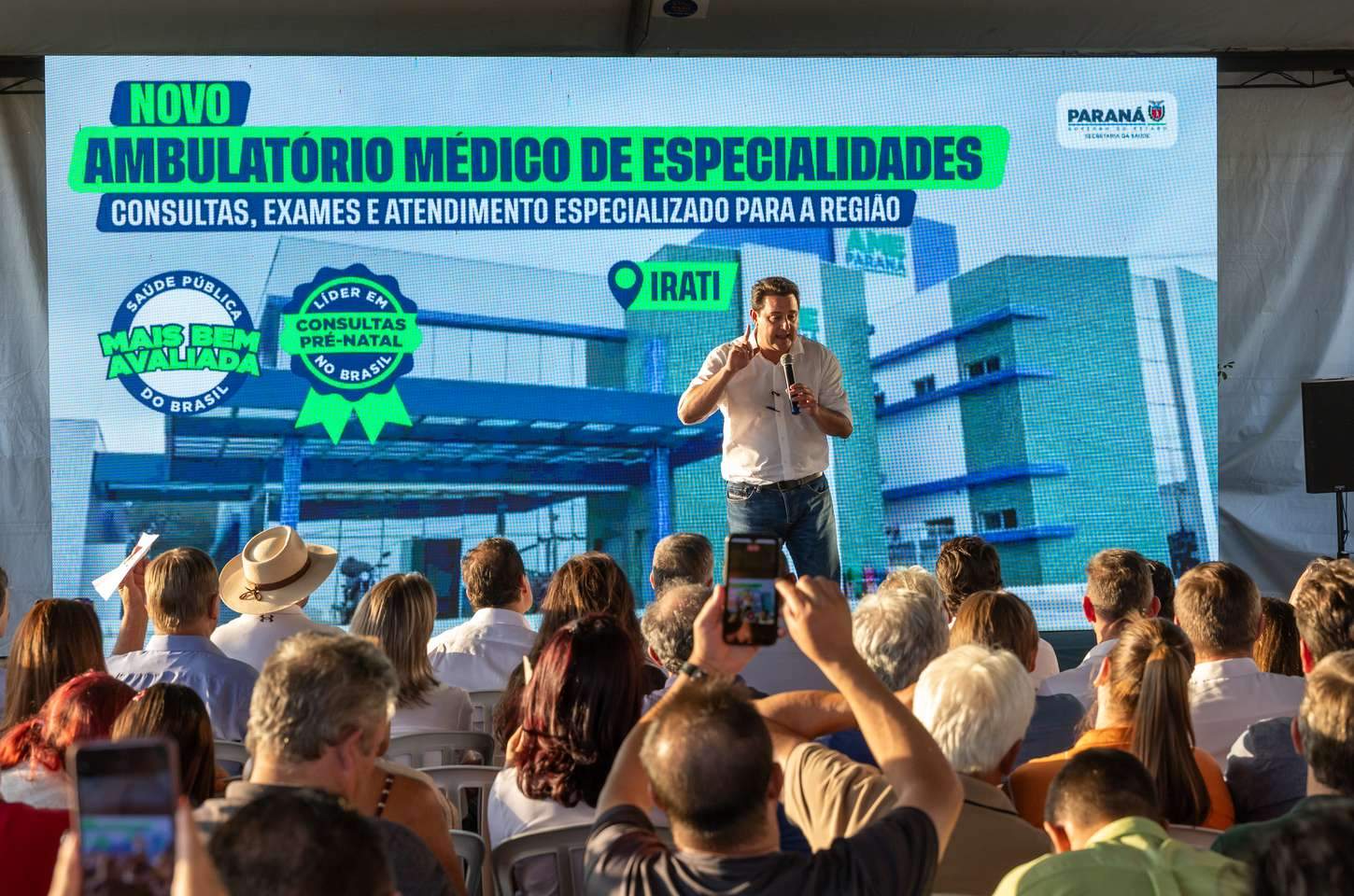 Governador Ratinho Junior inaugura AME em Irati e autoriza construção de PAM