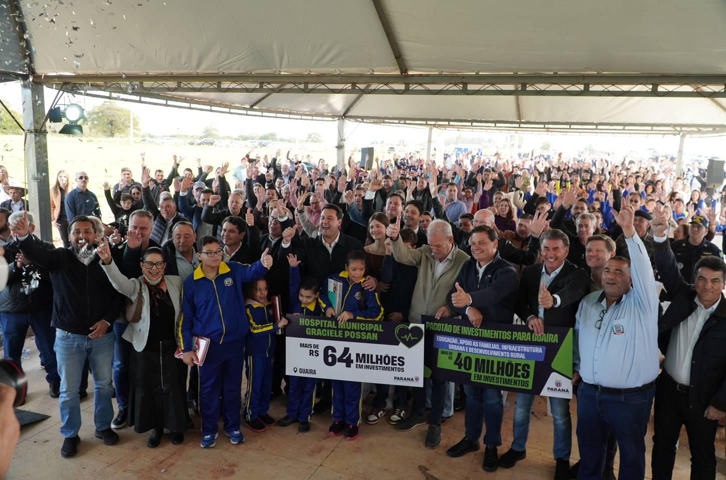 Governo do Paraná anuncia R$ 40 milhões em obras para Guaíra, no Oeste