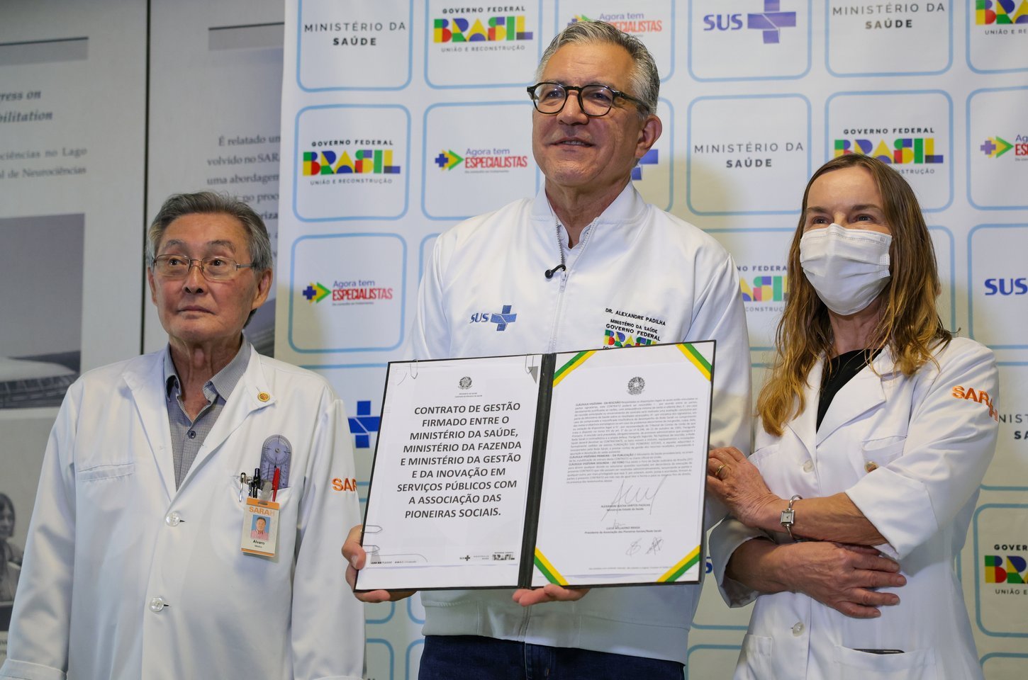 Governo renova contrato com Rede Sarah Kubitschek por mais cinco anos