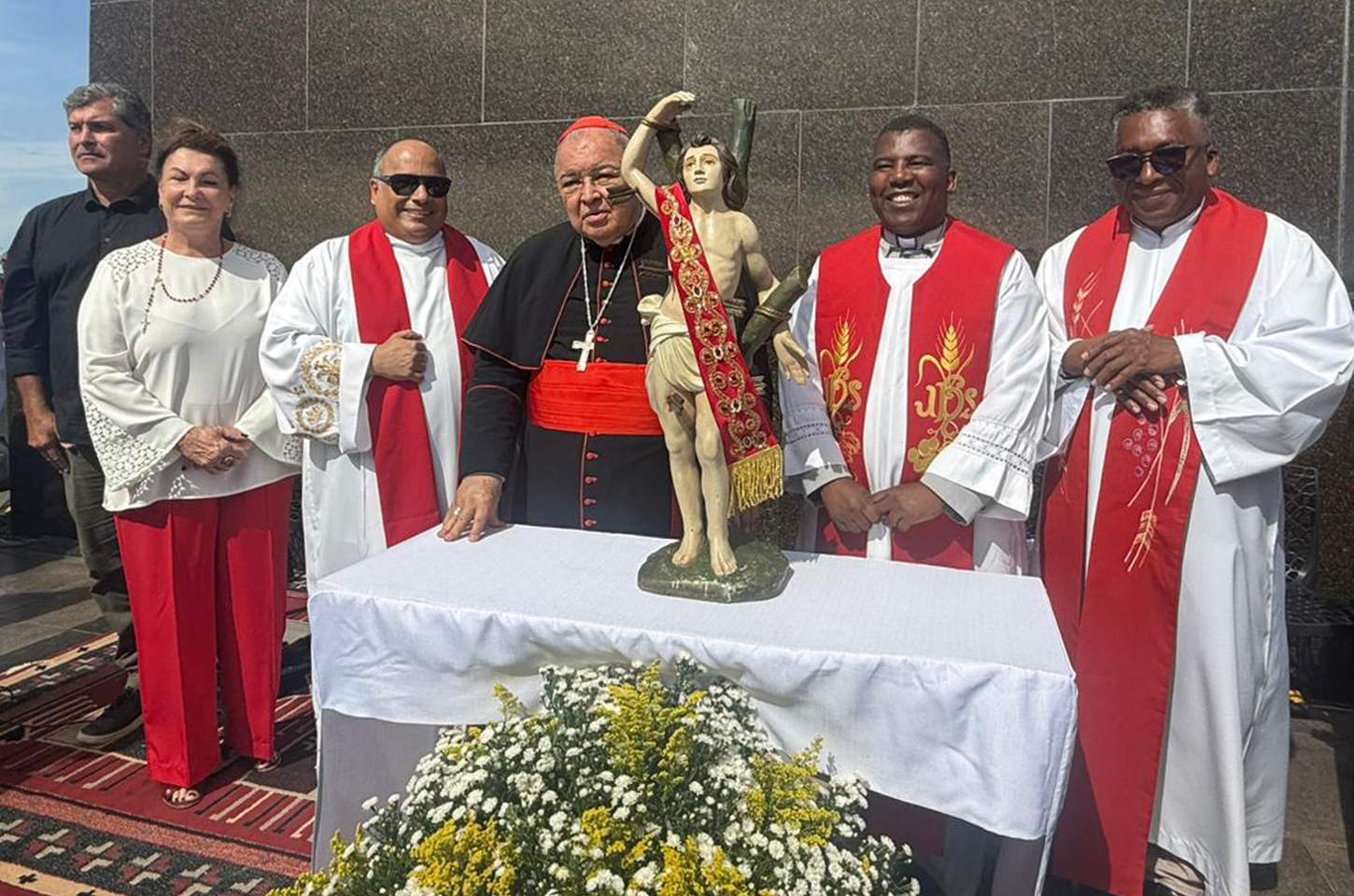 Imagem de São Sebastião visita Cristo Redentor durante trezena de 2026