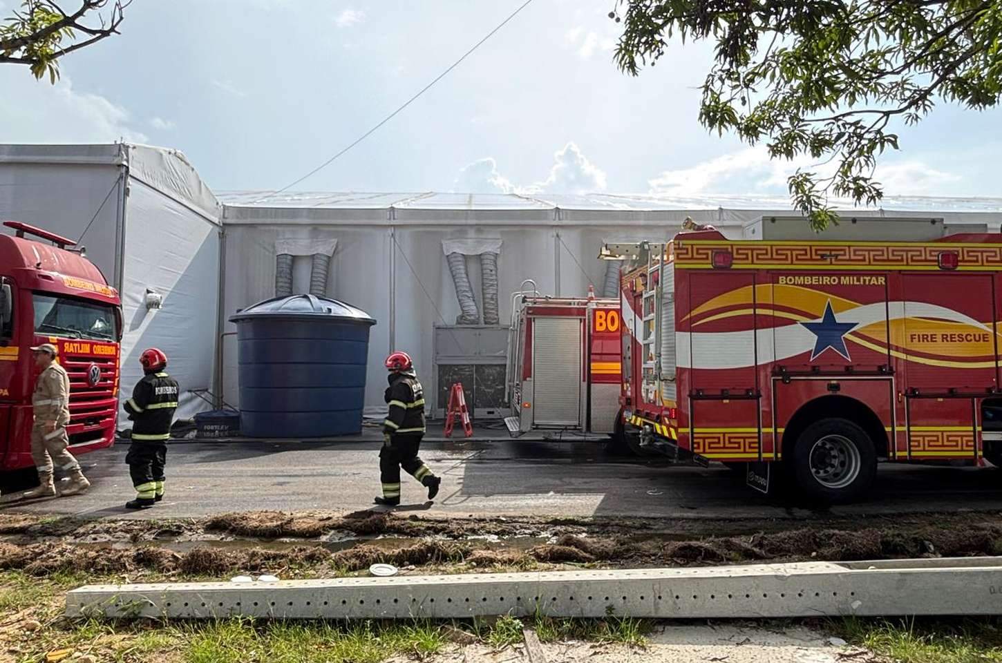 Incêndio na COP30 em Belém deixa 13 feridos por inalação de fumaça