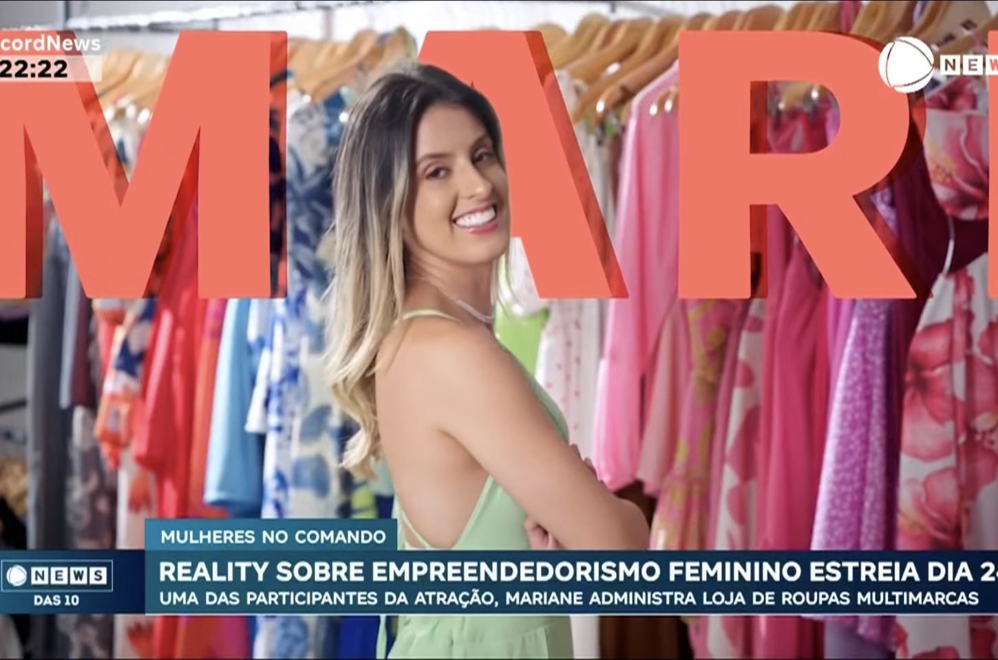 Mariane Almeida participa de reality show de empreendedorismo feminino na Record News