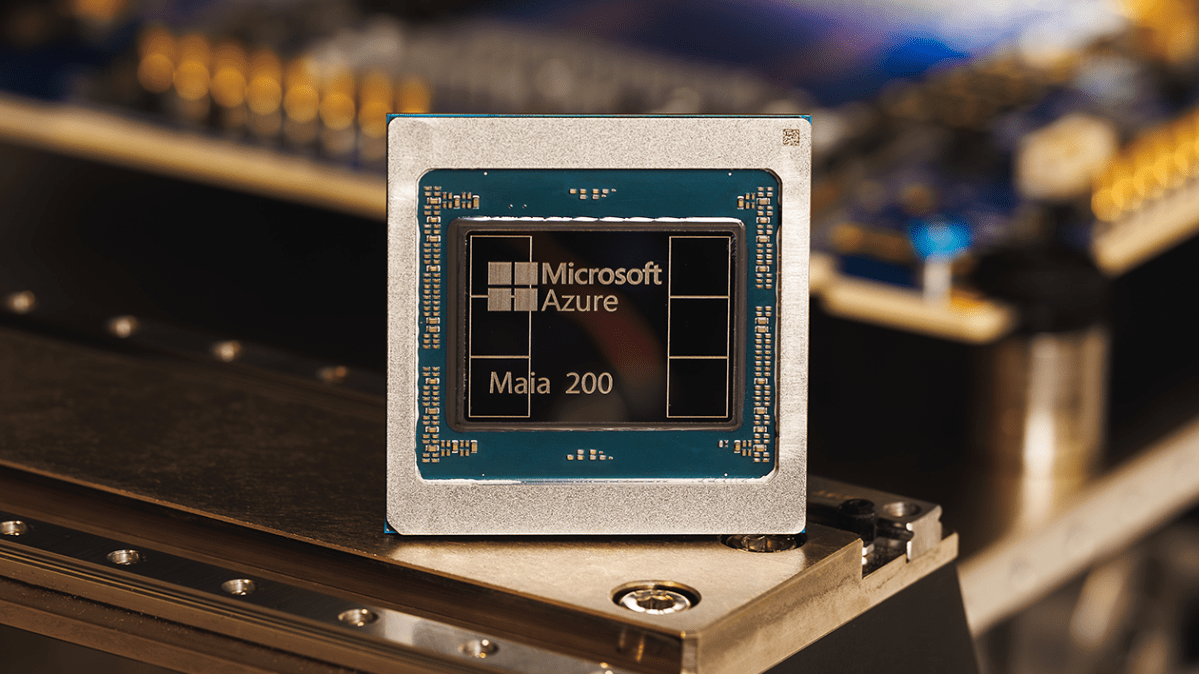 Microsoft lança Maia 200: novo chip para IA desafia domínio da Nvidia