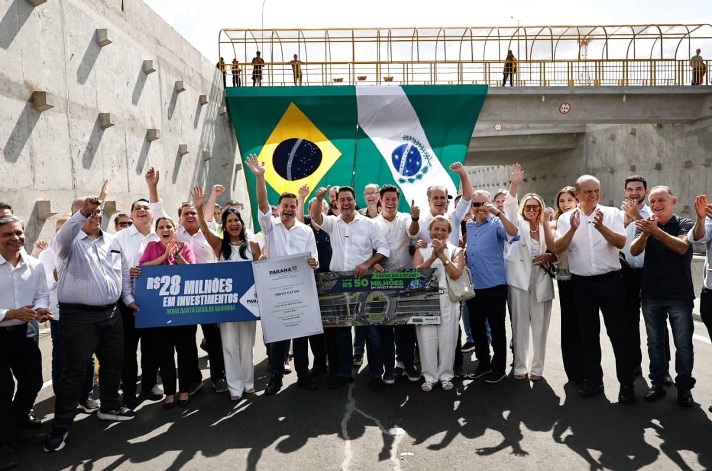Novo trevo do Catuaí é entregue em Maringá após investimento de R$ 50 milhões
