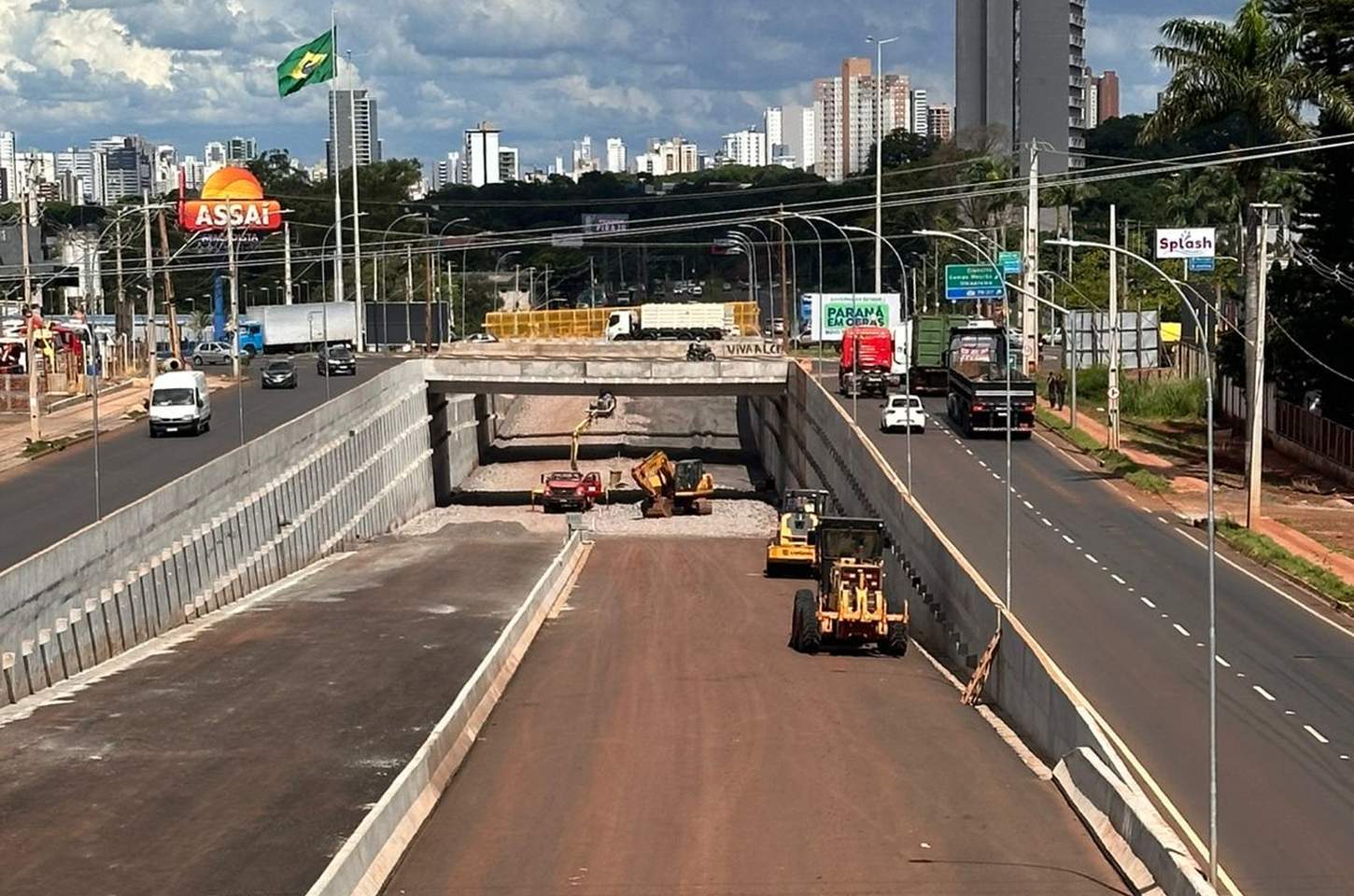 Novo trevo do Catuaí em Maringá chega a 90% de execução