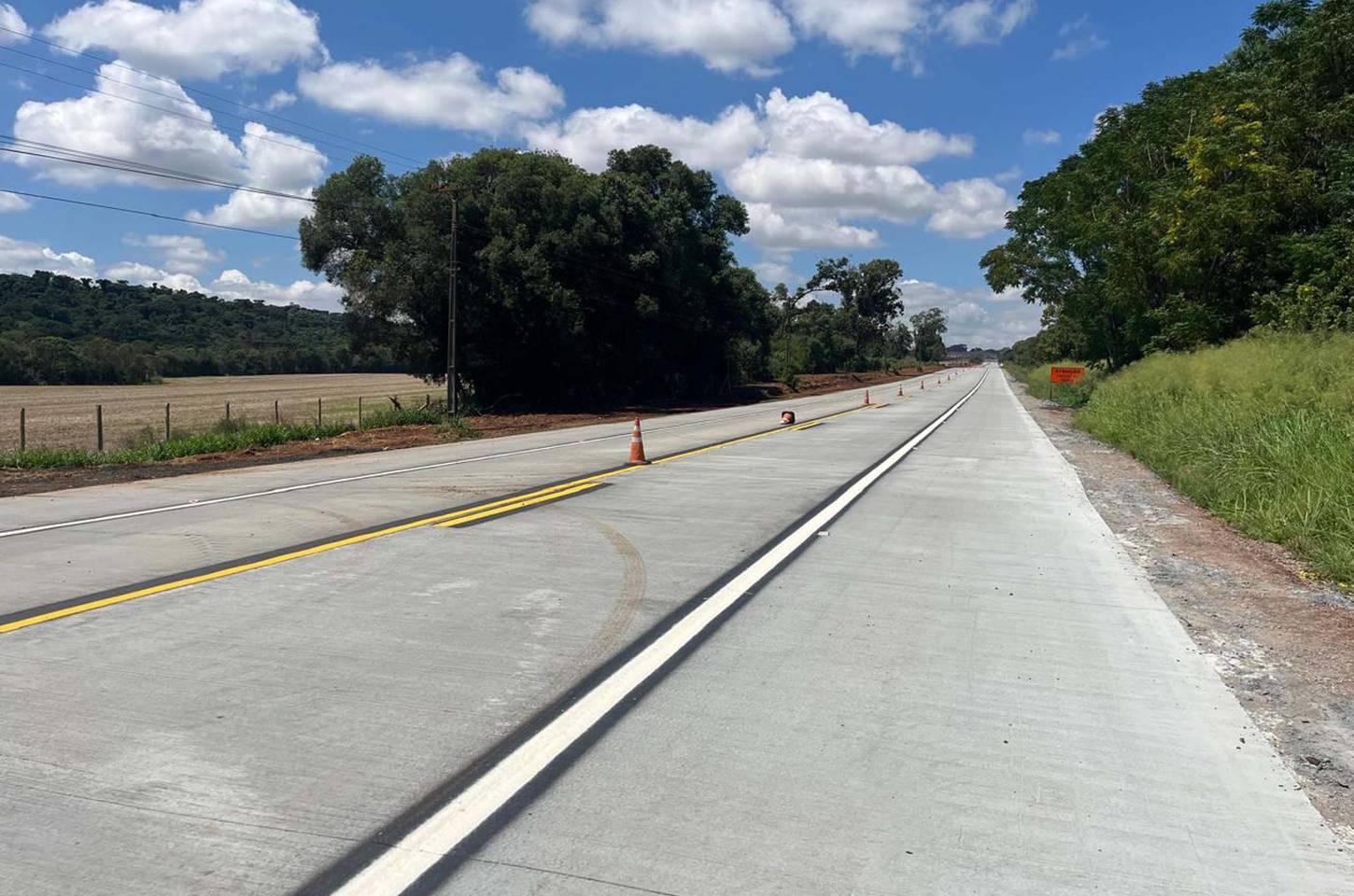 Obra de restauração da PR-151 atinge 35% de execução no Paraná