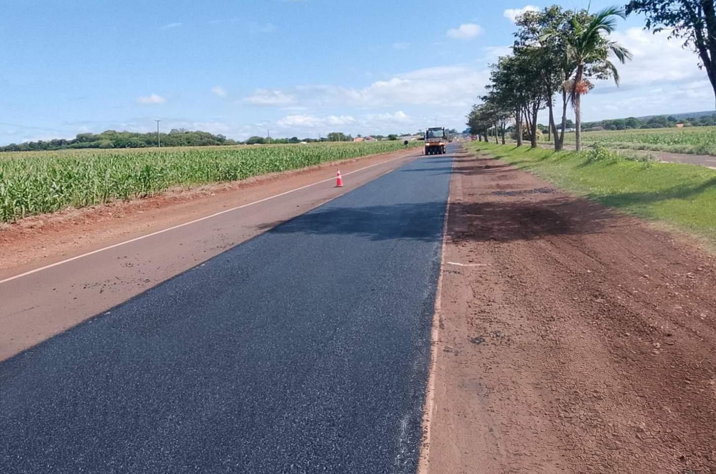 Obras de conservação da PR-317 avançam em Santa Helena
