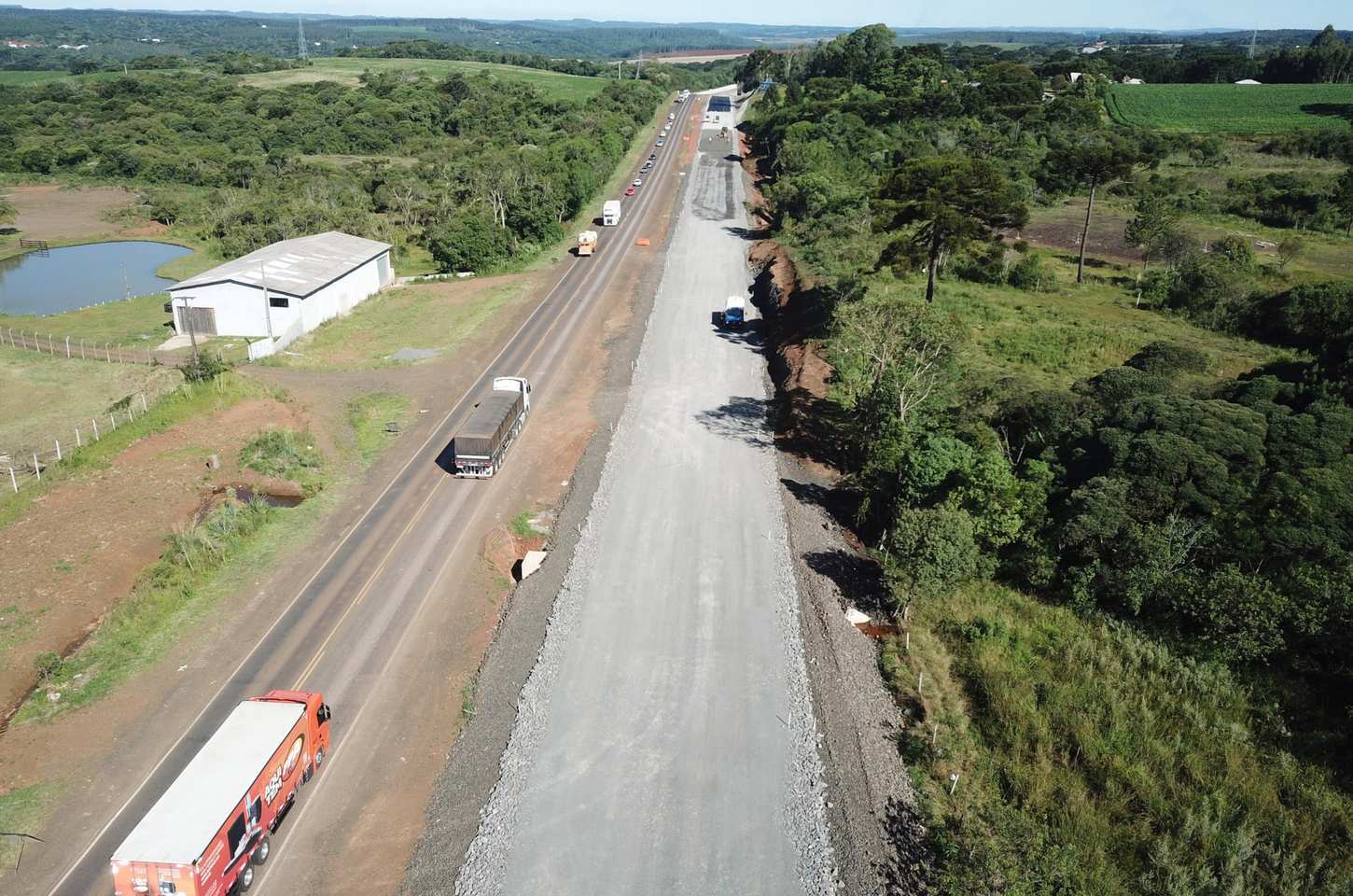Obras de duplicação em concreto avançam no Paraná