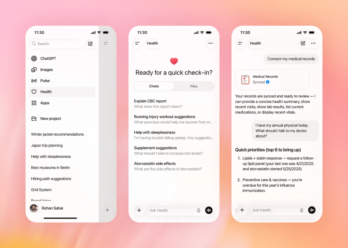 OpenAI lança ChatGPT Health: IA para saúde com privacidade e riscos