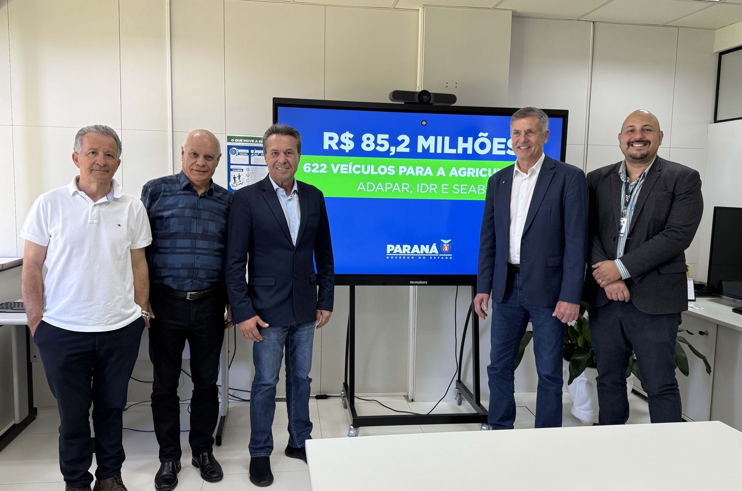 Paraná investe R$ 85,2 milhões em veículos para fortalecer o agronegócio