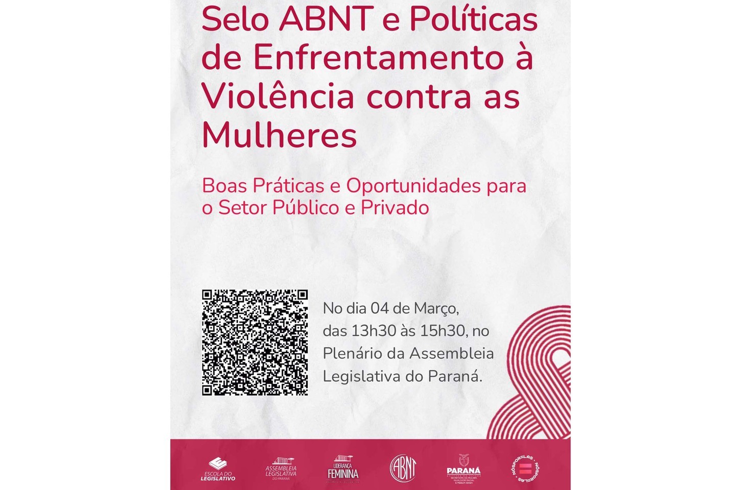 Paraná promove evento sobre selo de combate à violência contra a mulher