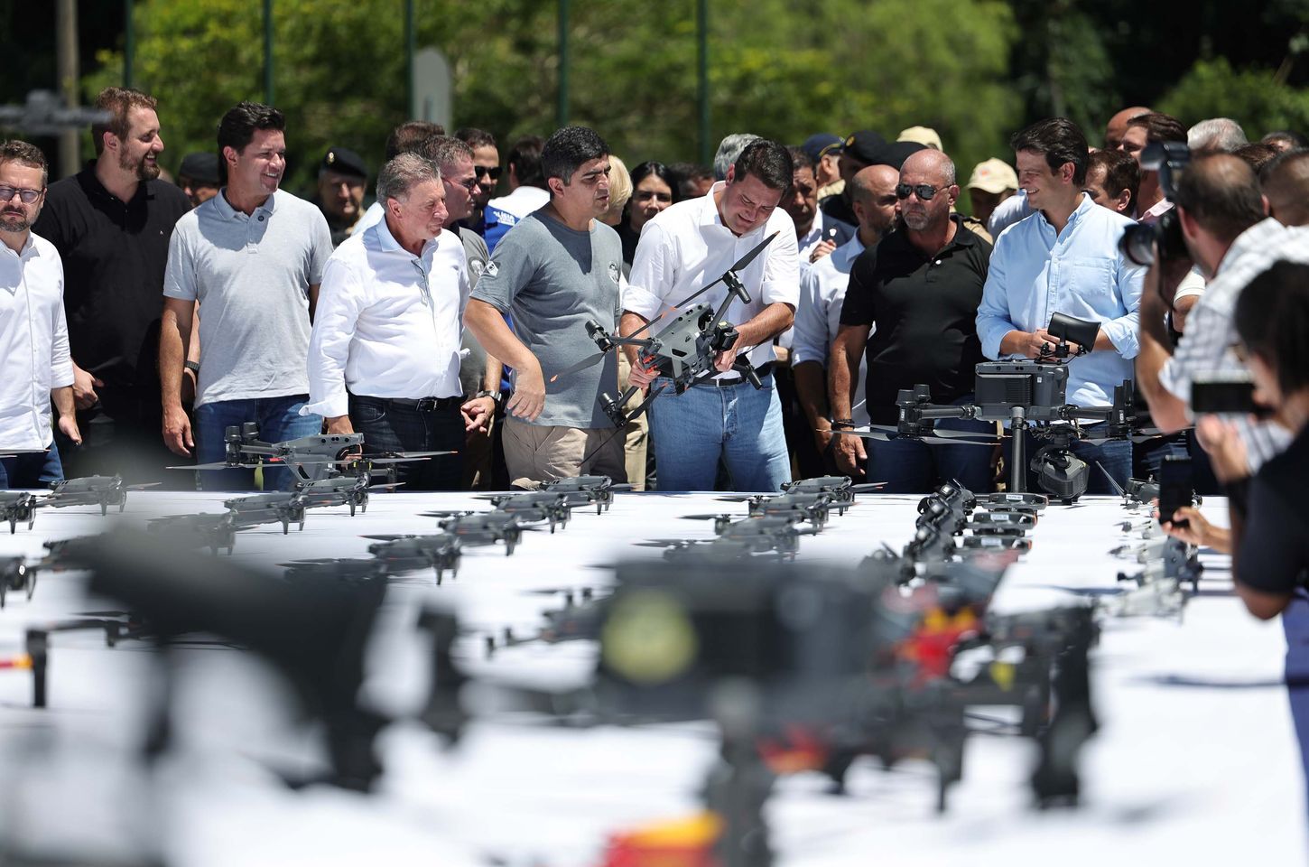 Paraná recebe maior entrega de drones do Brasil para reforçar segurança