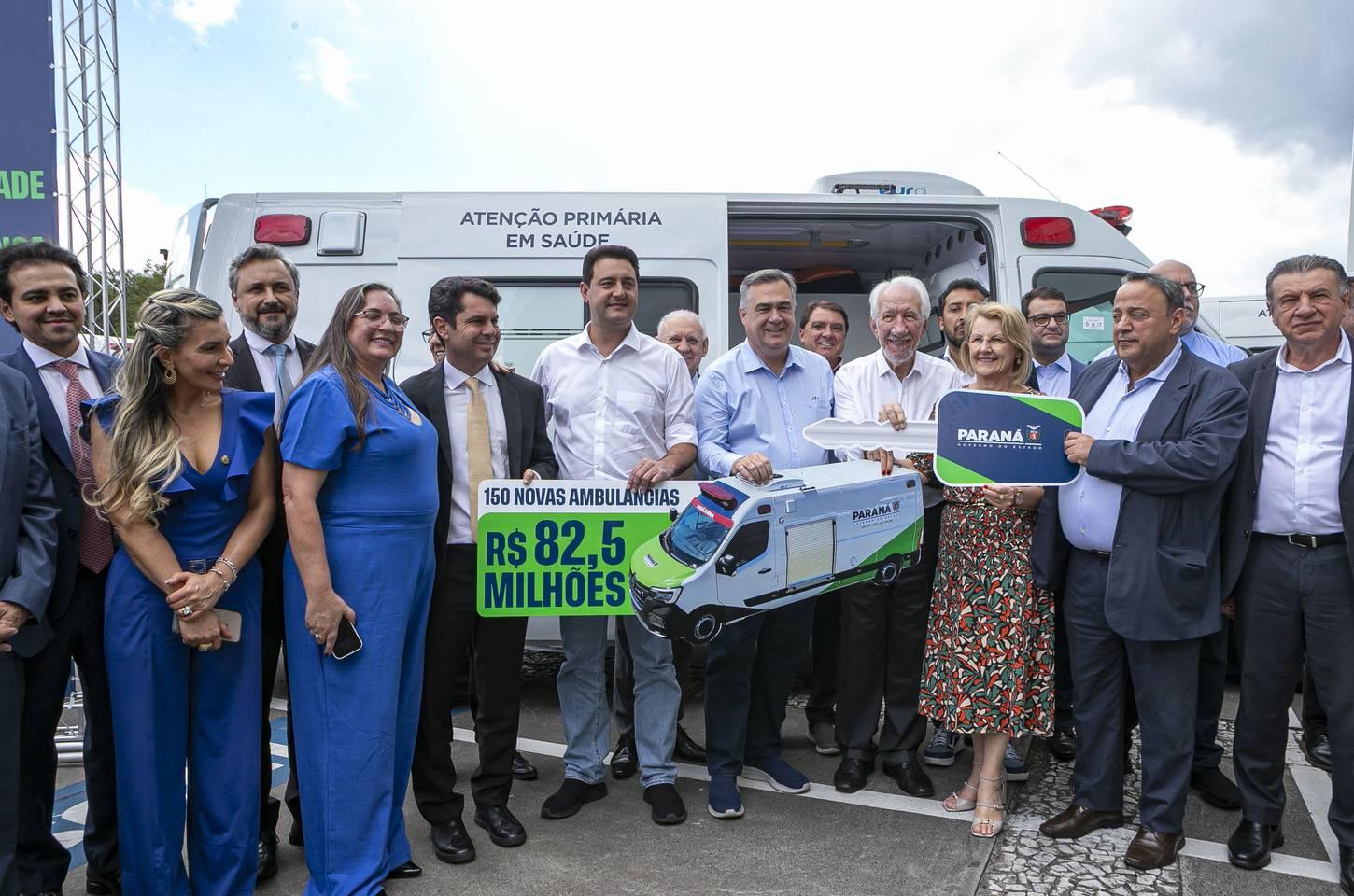 Paraná recebe maior reforço de UTIs móveis da história com 150 ambulâncias