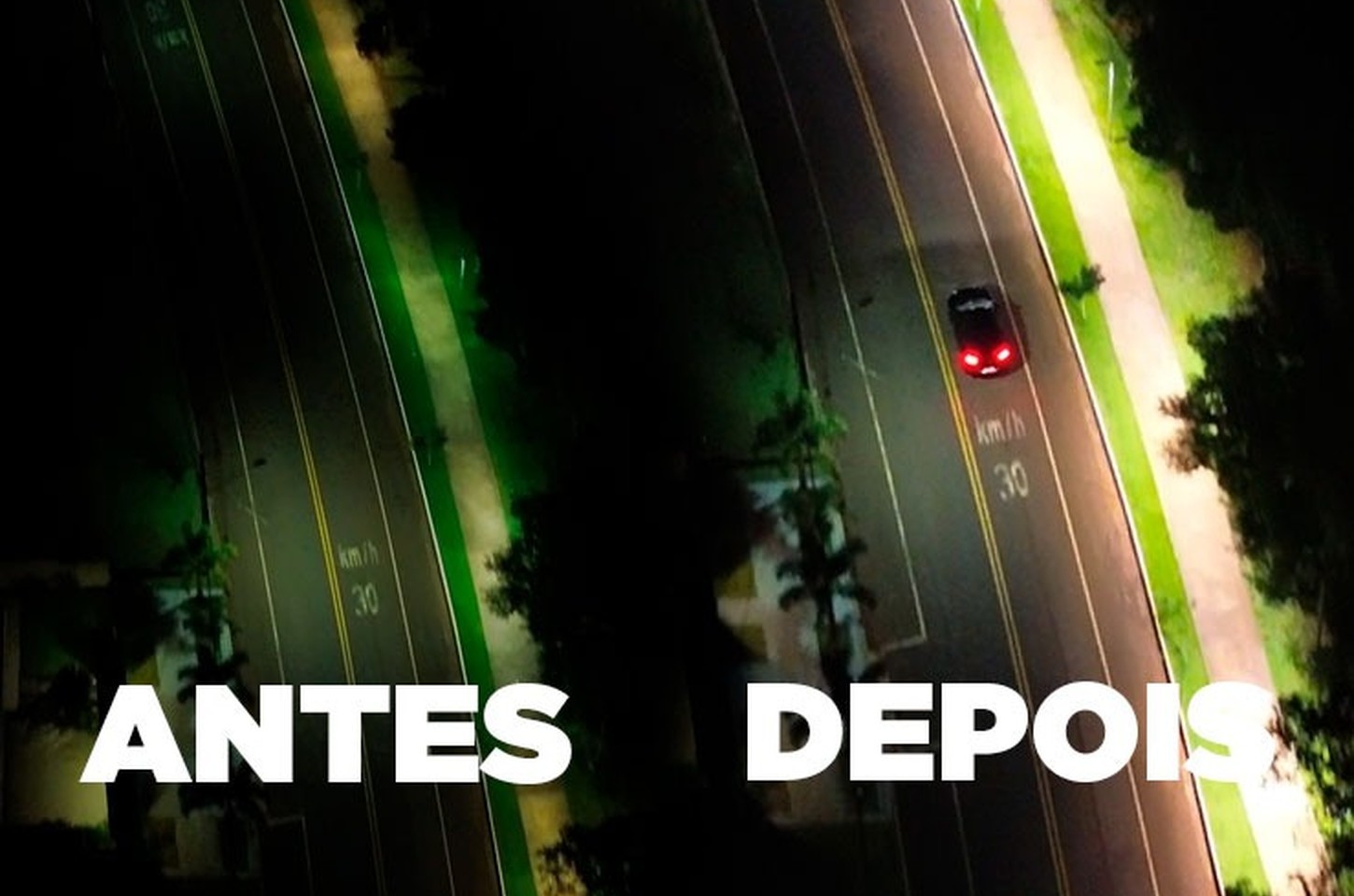 Parque Jaboti ganha iluminação de LED e fica mais seguro à noite
