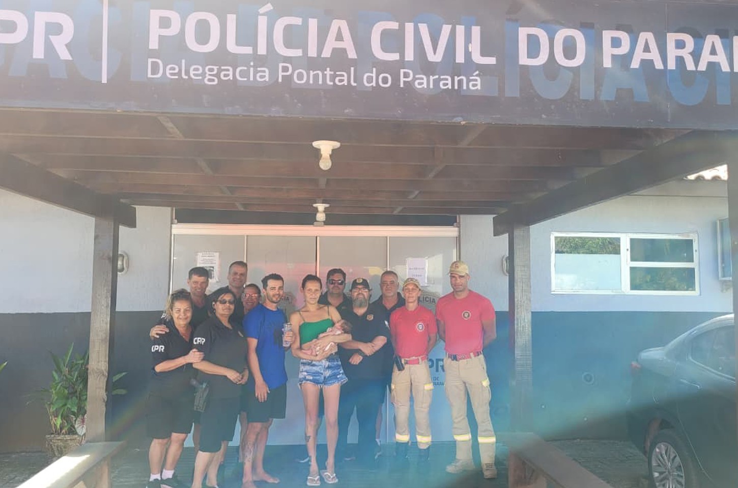 Policial civil salva bebê engasgada de 15 dias no litoral do Paraná