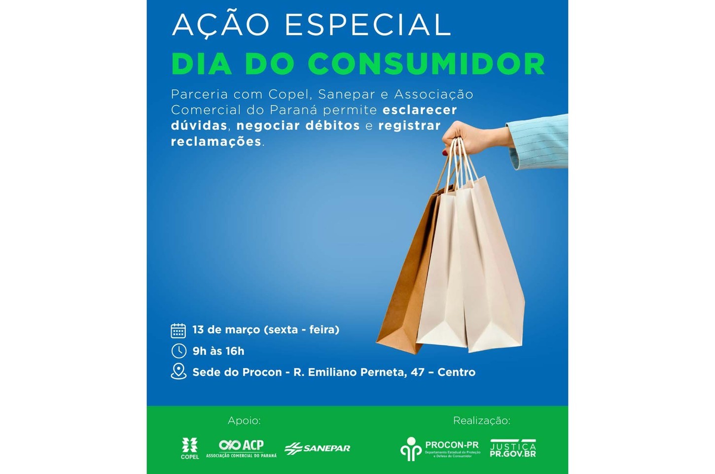 Procon-PR promove ação especial para consumidores nesta sexta-feira