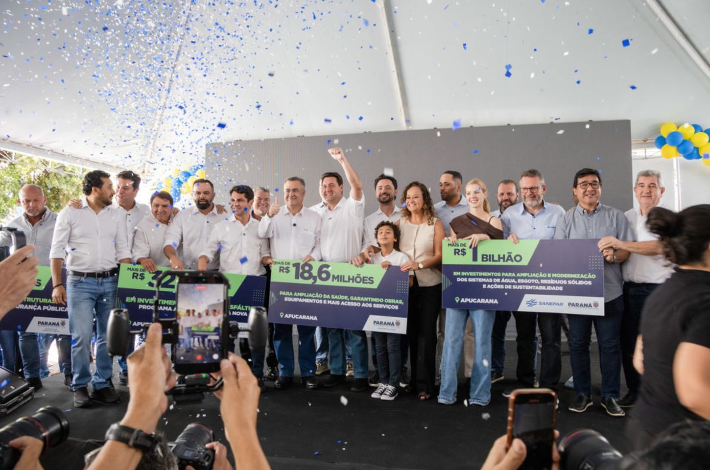Sanepar anuncia R$ 650 milhões para sistema de água que integra Apucarana, Arapongas e Rolândia