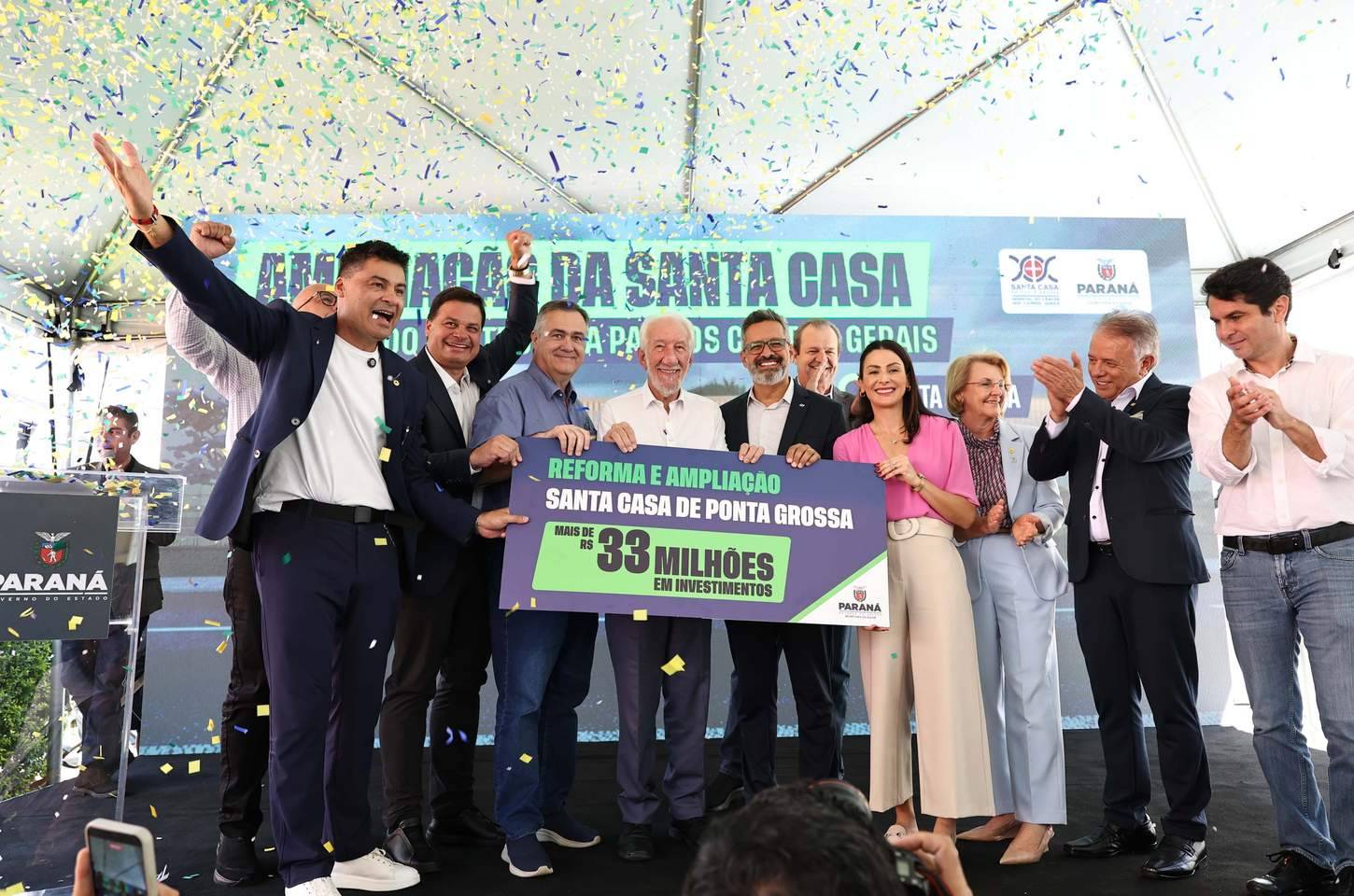 Santa Casa de Ponta Grossa recebe R$ 33 milhões para reformas e equipamentos