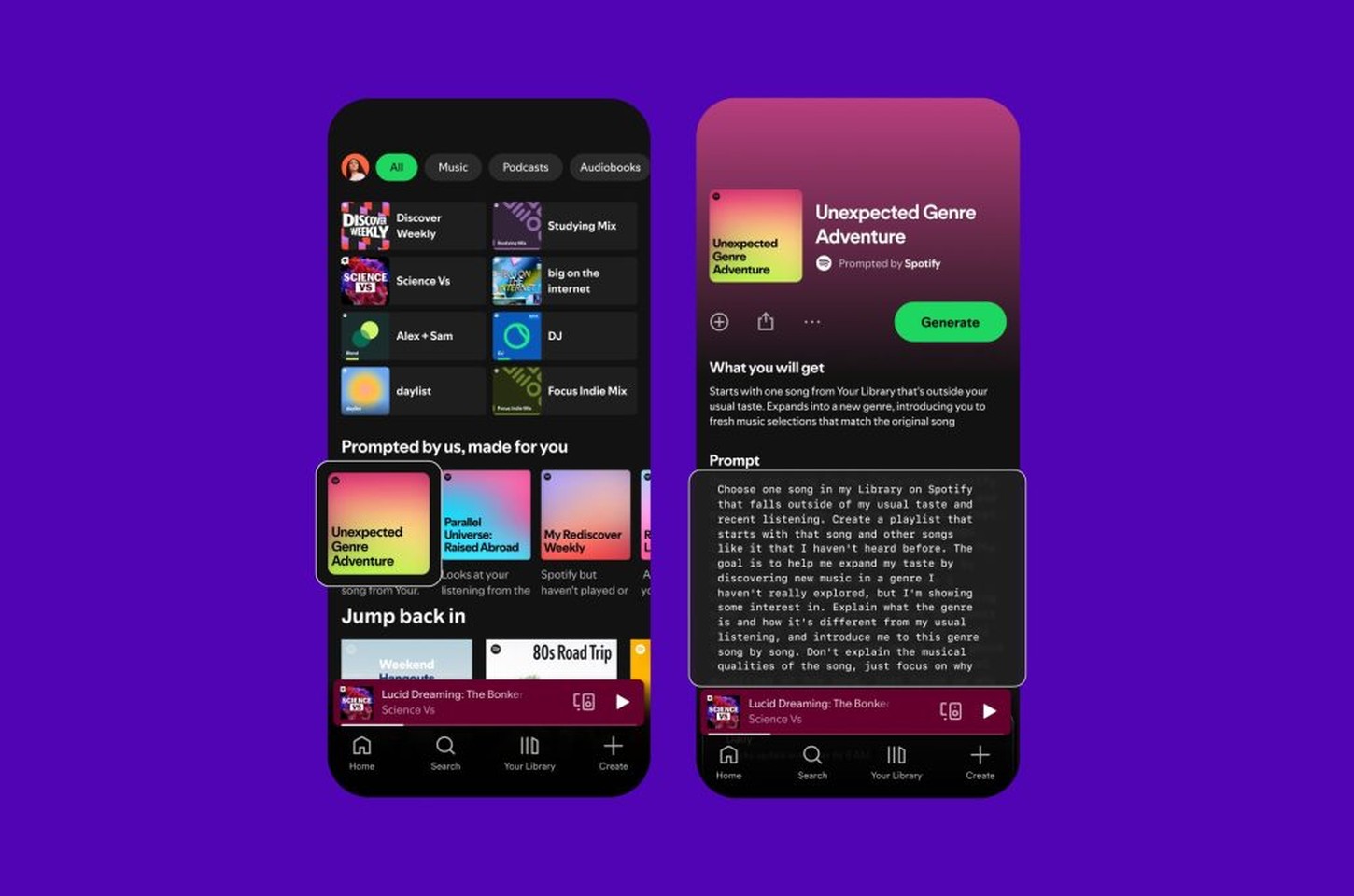 Spotify lança "Promoted Playlists": IA com histórico completo do usuário
