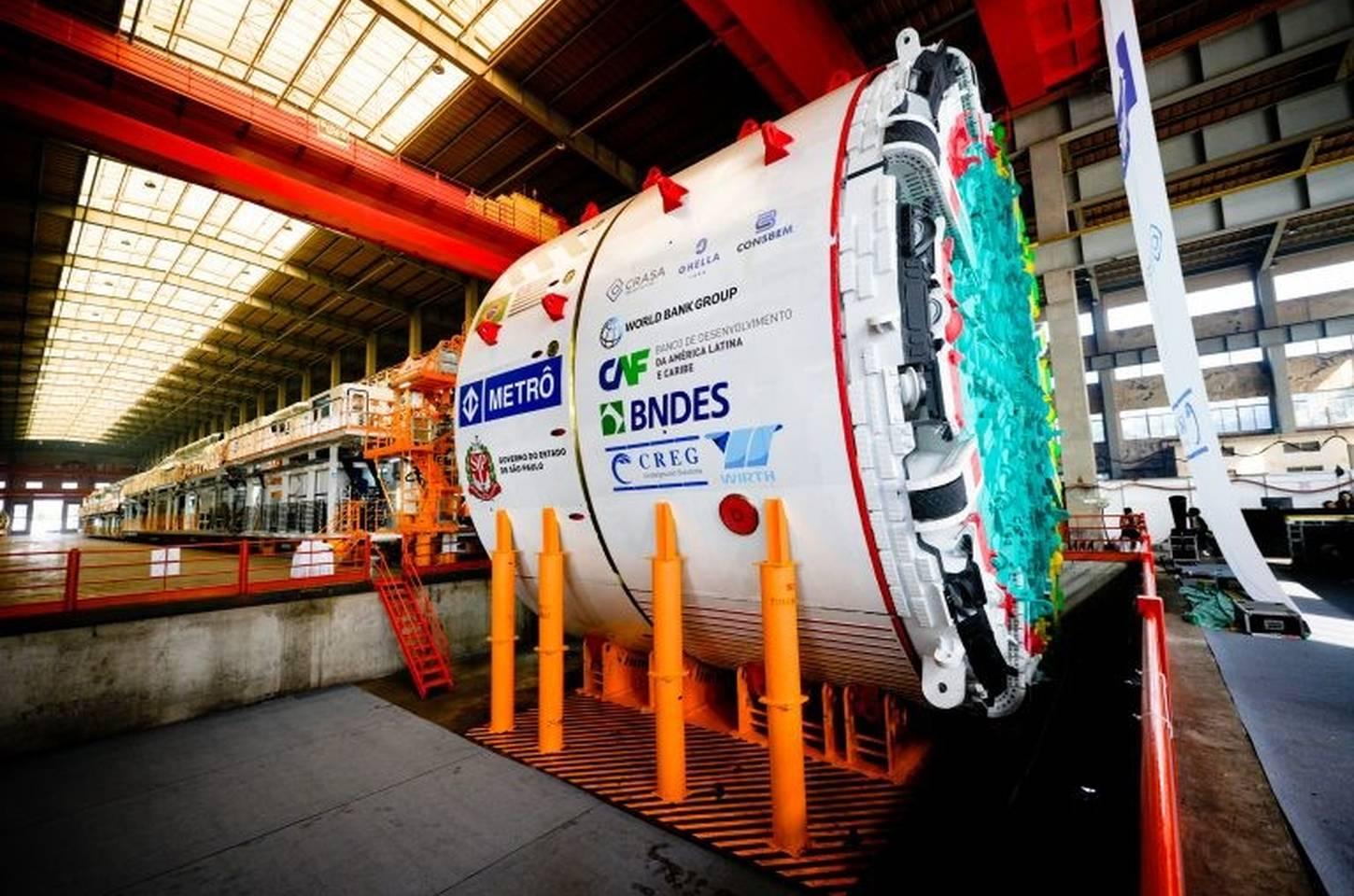 Tatuzão chinês será o maior da América Latina para expansão do Metrô