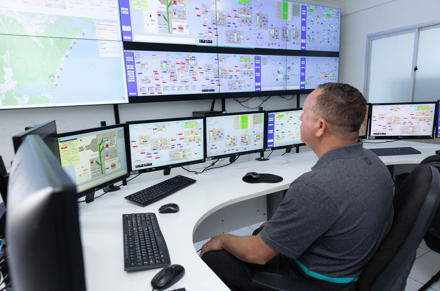 Telemetria monitora água e esgoto no litoral do Paraná 24 horas por dia