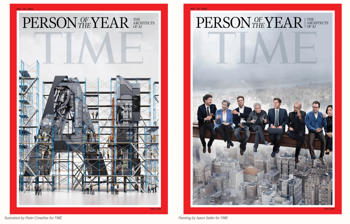 TIME elege 'Arquitetos da IA' como Personalidade do Ano de 2025