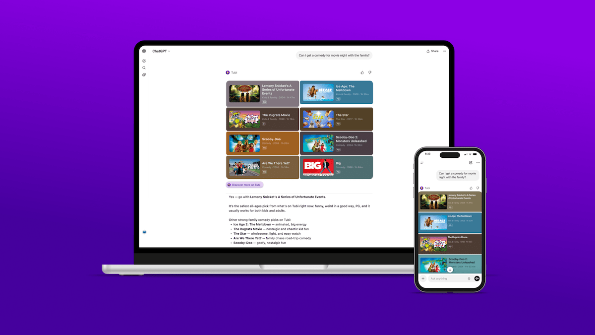 Tubi lança app nativo no ChatGPT, inovando na descoberta de conteúdo
