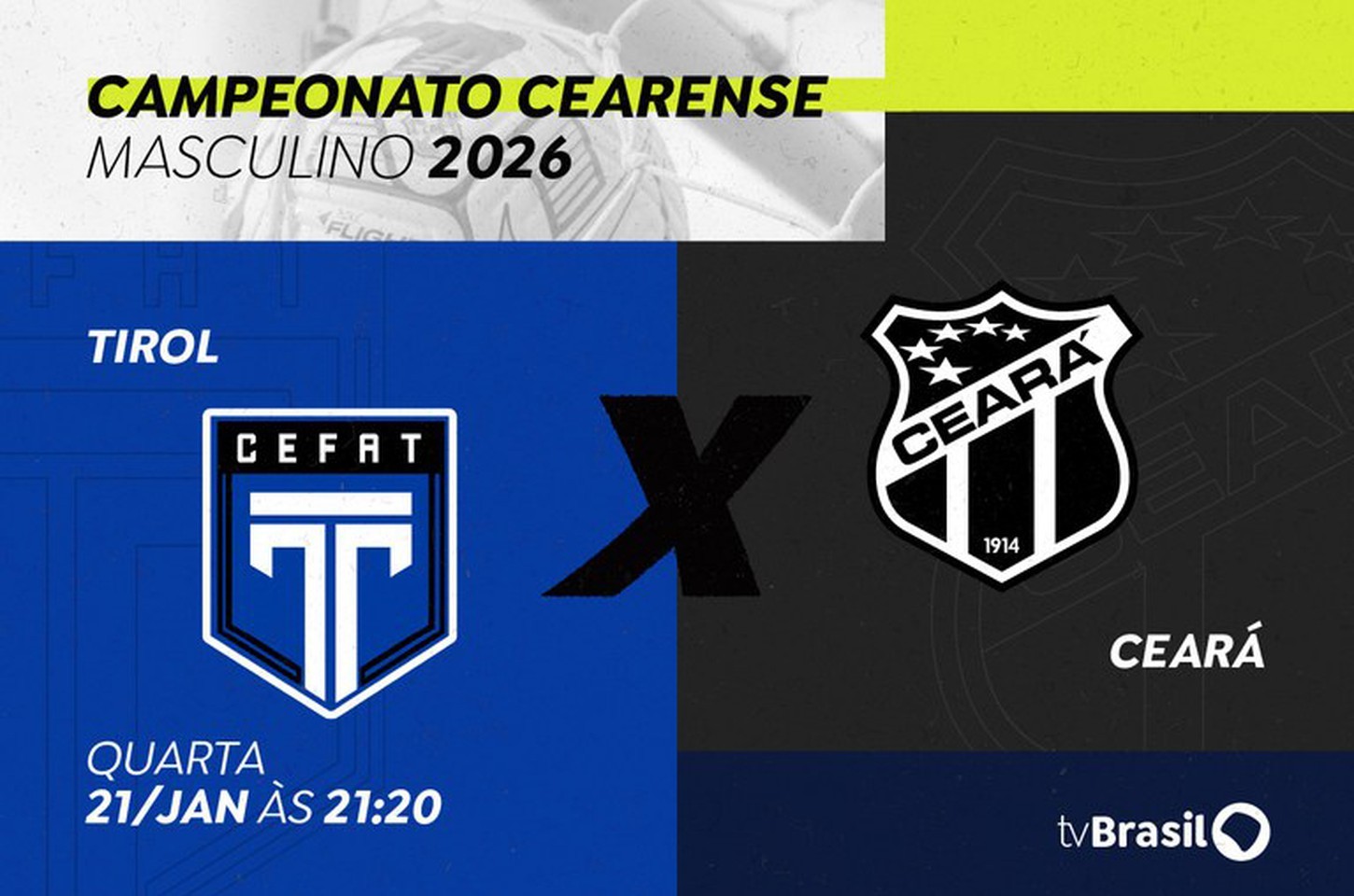 TV Brasil transmite Ceará e Maranguape pelo Cearense 2026